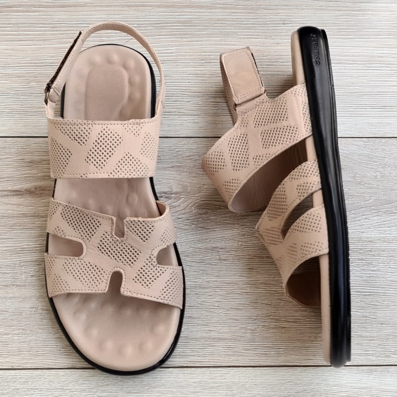 Premium Leather Men\'s Sandal in Beige